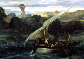Polyphem und das Schiff des Odysseus a Alexandre Gabriel Decamps