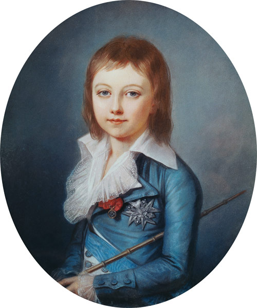 Medallion Portrait of Louis-Charles (1785-95) King Louis XVII of France a Alexandre Kucharski