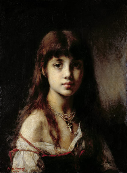 The Artist's Daughter a Alexei Alexevich Harlamoff