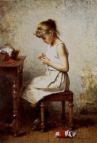 The first sewing attempts a Alexej Alexejew Charlamoff