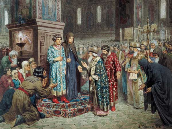 Council calling Michael F. Romanov (1596-1645) to the Reign a Alexej Danilovich Kivschenko