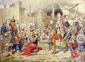 Zar Iwan IV. erobert Kazan a Alexej Danilovich Kivschenko