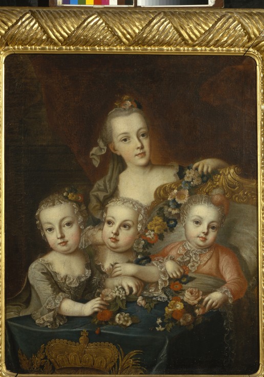 Portrait of Children of Empress Maria Theresia of Austria (1717-1780) a Alexej Petrowitsch Antropow