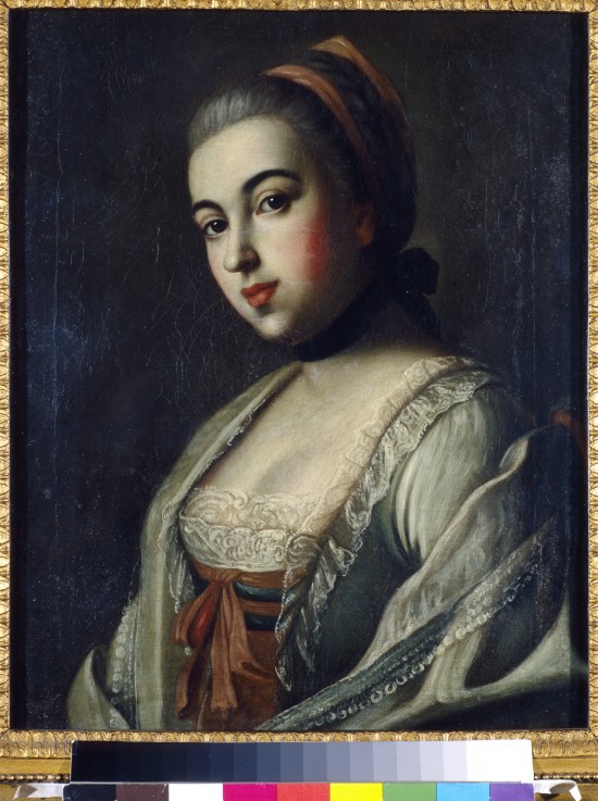 Portrait of Countess Anna Vorontsova (1743-1769) a Alexej Petrowitsch Antropow