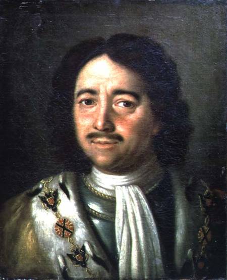 Portrait of Tsar Peter I the Great (1672-1725) a Alexej Petrowitsch Antropow