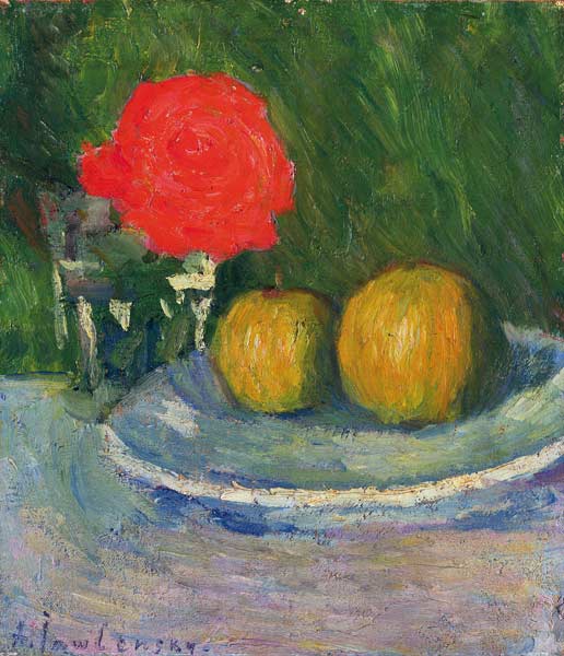 Apples and a Rose a Alexej von Jawlensky