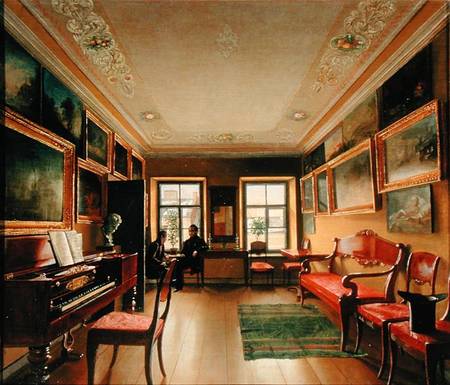 Interior of a Manor House a Alexej Wassiljewitsch Tyranow