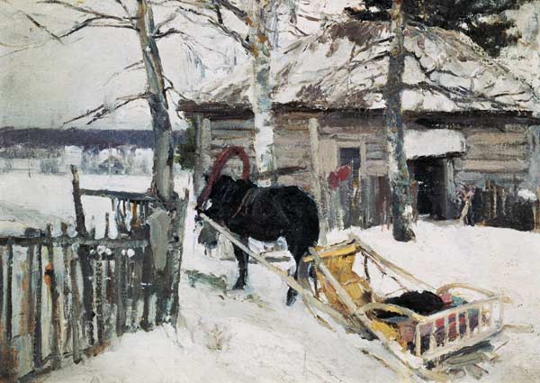 Winter a Alexejew. Konstantin Korovin