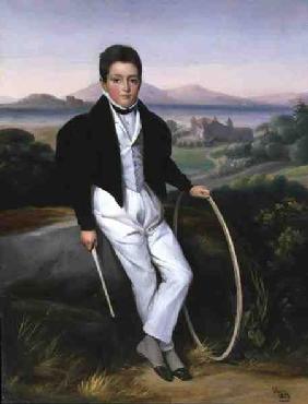 Portrait of a Boy with a Hoop