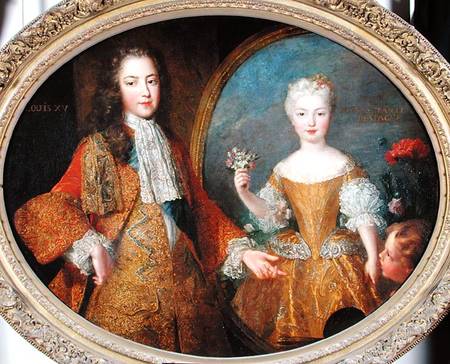 Louis XV (170-74) and the Infanta of Spain a Alexis Simon Belle