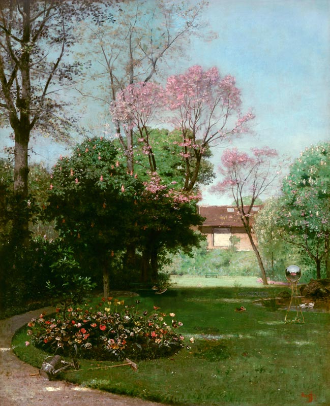 Le jardin d’Alfred Stevens a Alfred de Knyff