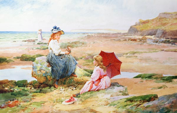 The Red Parasol a Alfred I Glendening