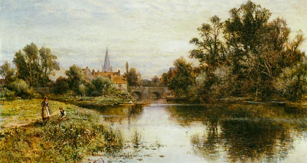The Thames at Marlow a Alfred I Glendening