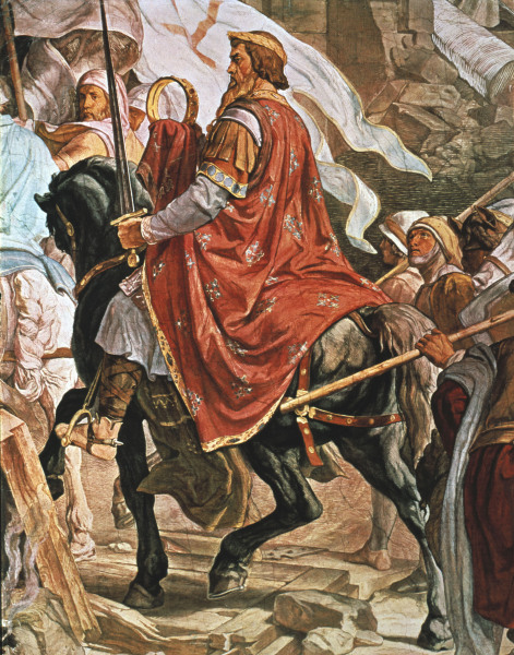 Charlemagne entering Pavia a Alfred Rethel