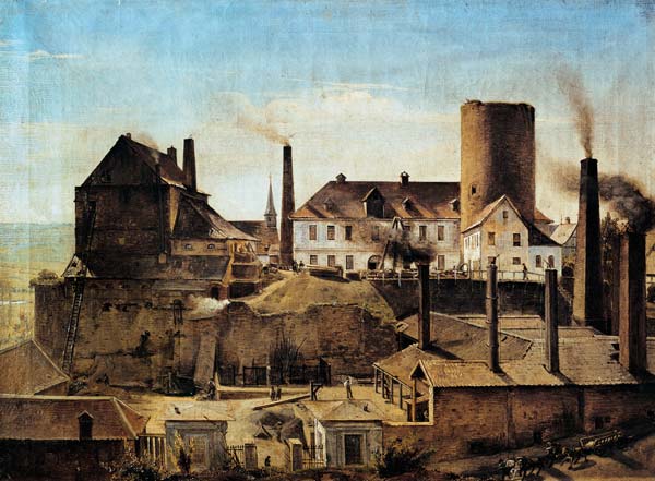 The Harkort Factory at Burg Wetter a Alfred Rethel