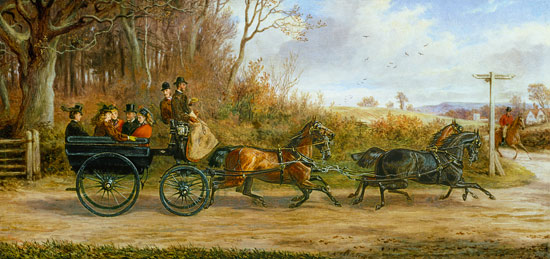 A Brake and Four going to a Meet a Alfred Sheldon-Williams