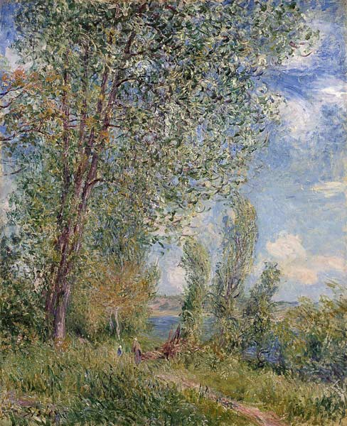 Blast of wind. May Morning a Alfred Sisley