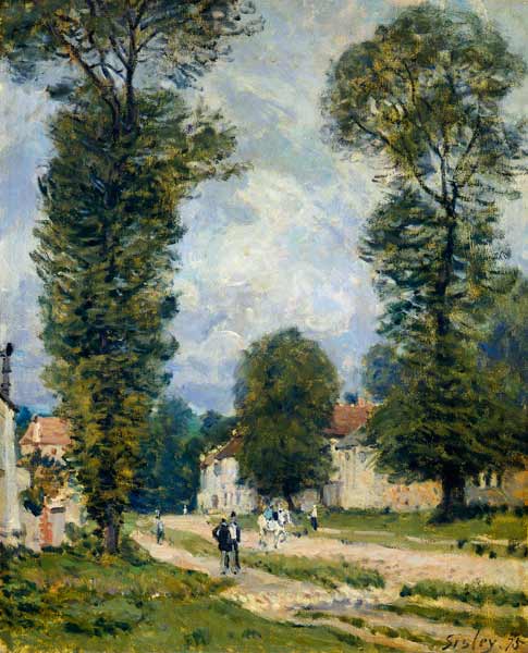 Way to Versailles, Louveciennes a Alfred Sisley