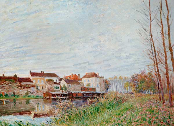 Sisley / Evening in Moret / 1888 a Alfred Sisley