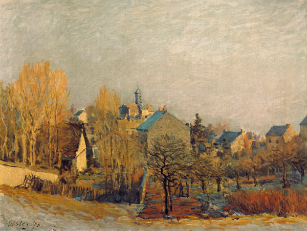 A.Sisley / Frost in Louveciennes / 1873 a Alfred Sisley