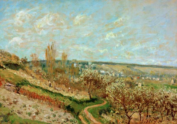 A.Sisley, Frühling in St.Germain-en-Laye a Alfred Sisley