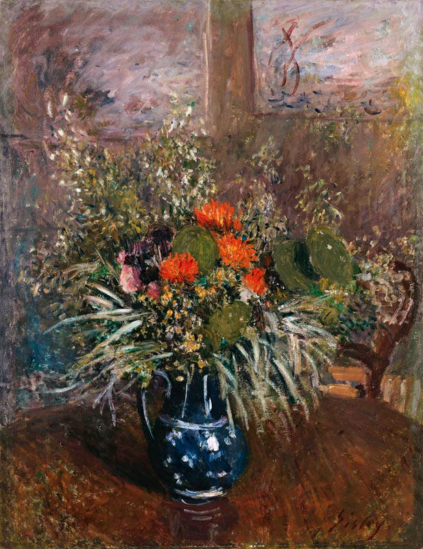 Still Life of Wild Flowers a Alfred Sisley