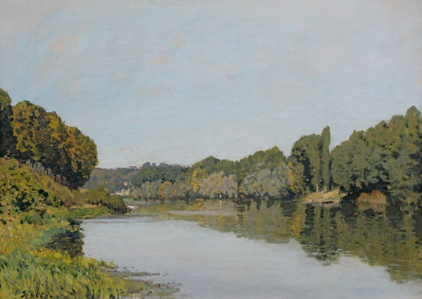 The Seine at Bougival a Alfred Sisley