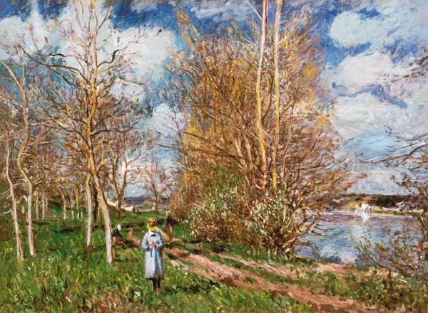 Alfred Sisley, The little Meadow  1880 a Alfred Sisley