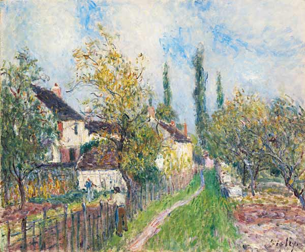 A path at Les Sablons a Alfred Sisley