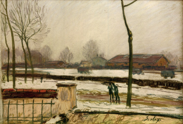 A.Sisley, Winterlandschaft a Alfred Sisley