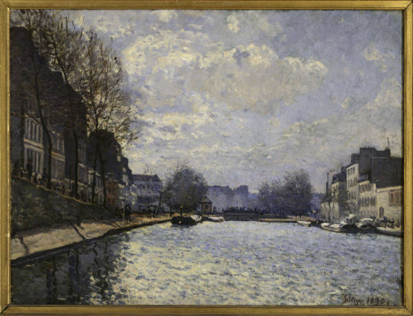 A.Sisley / Saint-Martin Canal / 1870 a Alfred Sisley