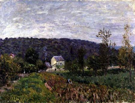 Autumn Evening on the Outskirts of Paris a Alfred Sisley