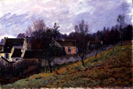 Autumn at Louveciennes a Alfred Sisley