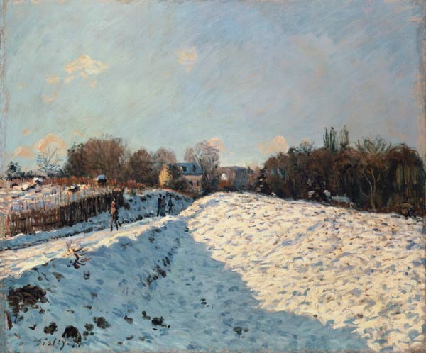 Effect of Snow at Argenteuil a Alfred Sisley