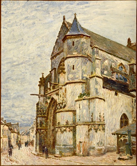 Church at Moret after the Rain a Alfred Sisley