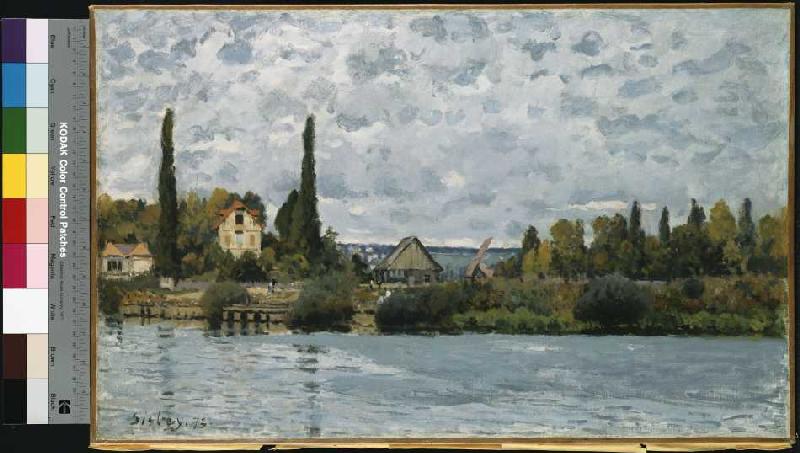 Die Seine bei Bougival a Alfred Sisley