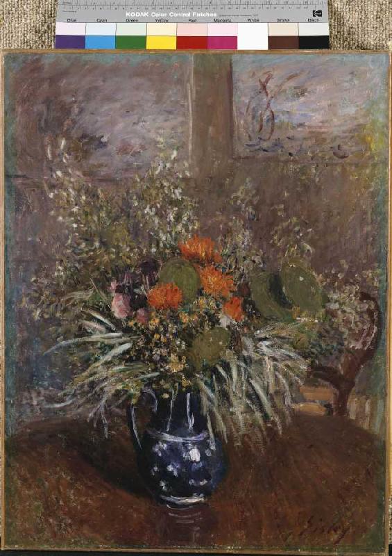 Ein Blumenstrauß a Alfred Sisley