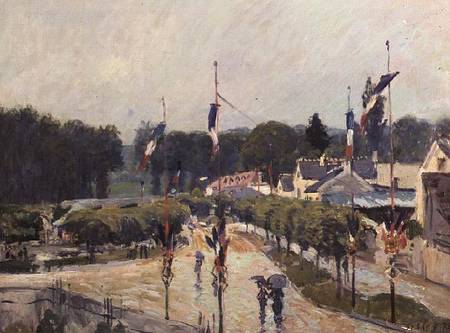 Fourteenth of July at Marly-le-Roi a Alfred Sisley