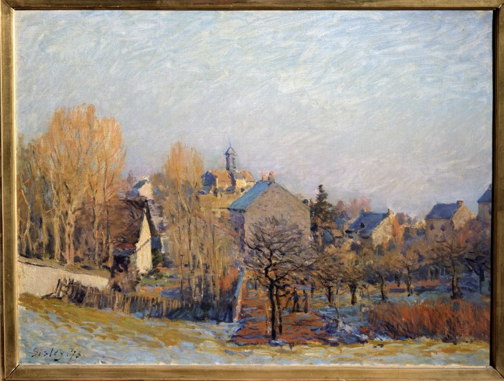 Frost in Louveciennes a Alfred Sisley