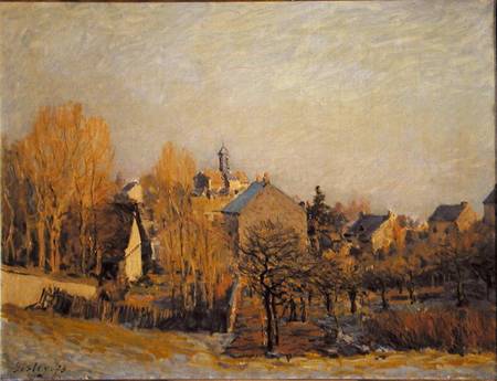 Frosty Morning in Louveciennes a Alfred Sisley