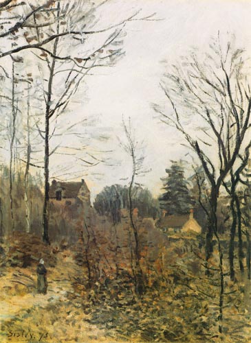Autumn in Louveciennes a Alfred Sisley