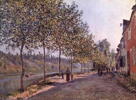 June Morning in Saint-Mammes a Alfred Sisley