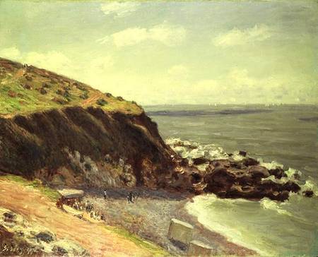 Lady's Cove, Longland Bay, England a Alfred Sisley
