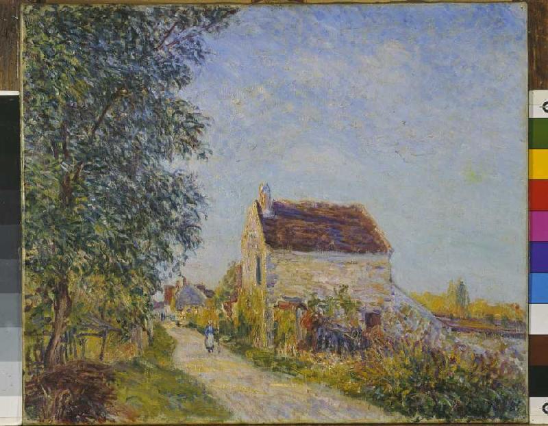 Le Village of the Sablons. a Alfred Sisley