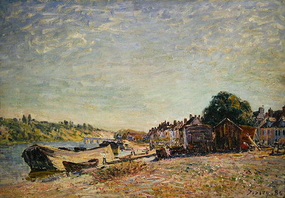 Les bois du Liong a Saint-Mammes, 1885 (oil on canvas) a Alfred Sisley