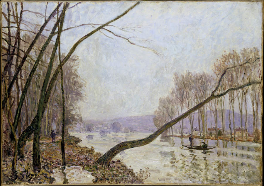Bank of the Seine in Autumn a Alfred Sisley