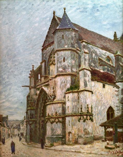 Sisley / Church in Moret in winter /1894 a Alfred Sisley