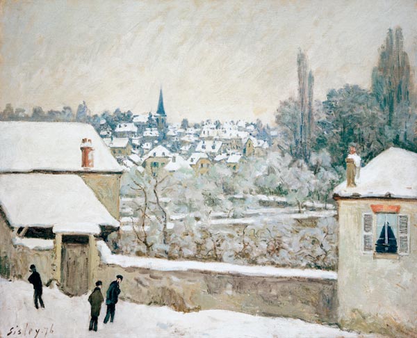 Sisley / Winter in Louveciennes / 1876 a Alfred Sisley