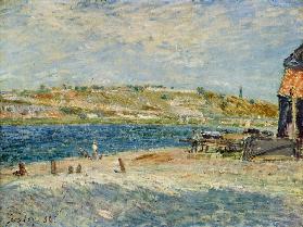 Sisley / Riverbank in Saint-Mammes /1884