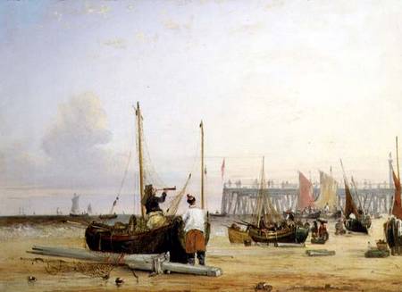 Yarmouth Jetty, Isle of Wight a Alfred Stannard